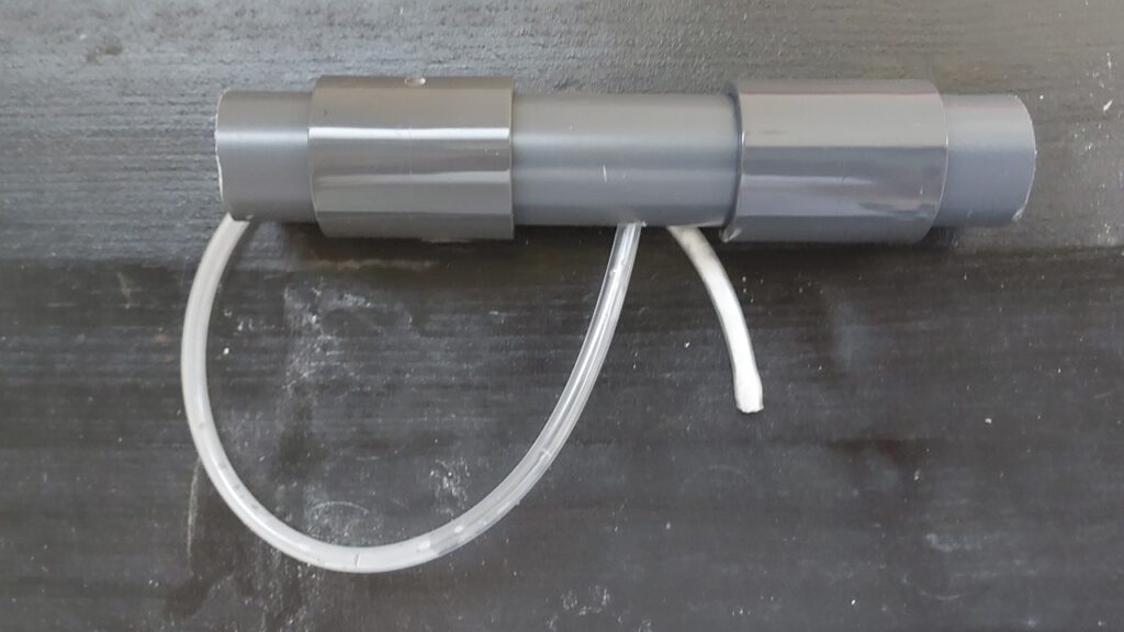 Venturi-Düse zusammengebaut mit Schlauch