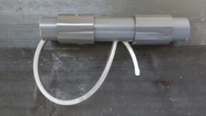 Venturi-Düse zusammengebaut mit Schlauch